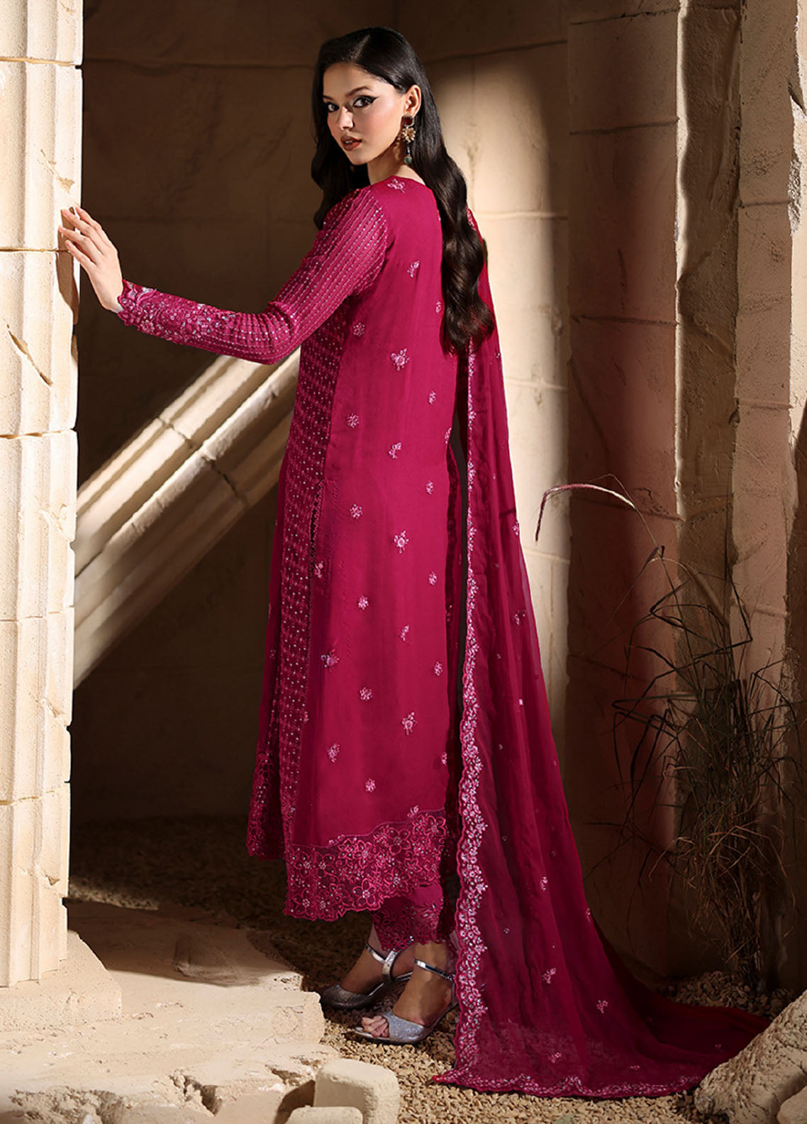 Luxè By Azure Embroidered Chiffon 3 Piece Unstitched Suit AZU25L D-AMOURA Luxè By Azure Embroidered Chiffon 3 Piece Unstitched Suit AZU25L D-AMOURA