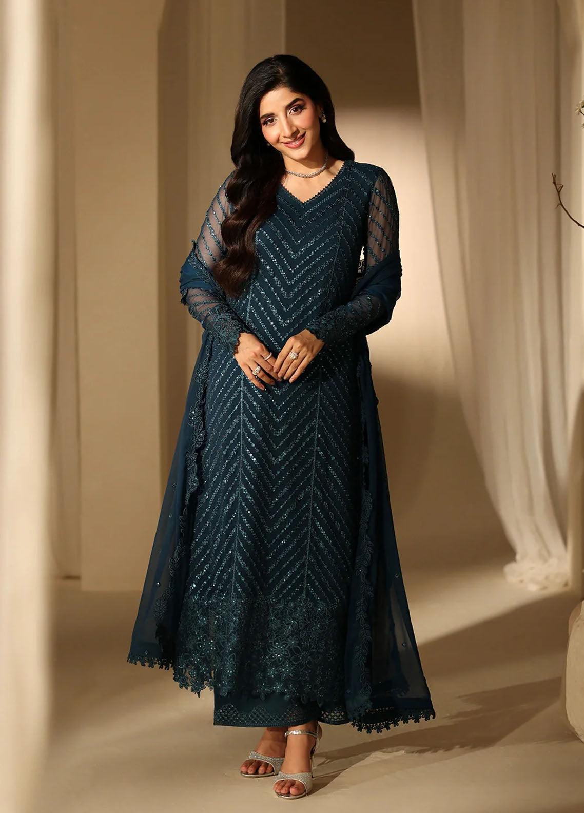 Luxè By Azure Embroidered Chiffon 3 Piece Unstitched Suit AZU25L D-EUPHORIA Luxè By Azure Embroidered Chiffon 3 Piece Unstitched Suit AZU25L D-EUPHORIA