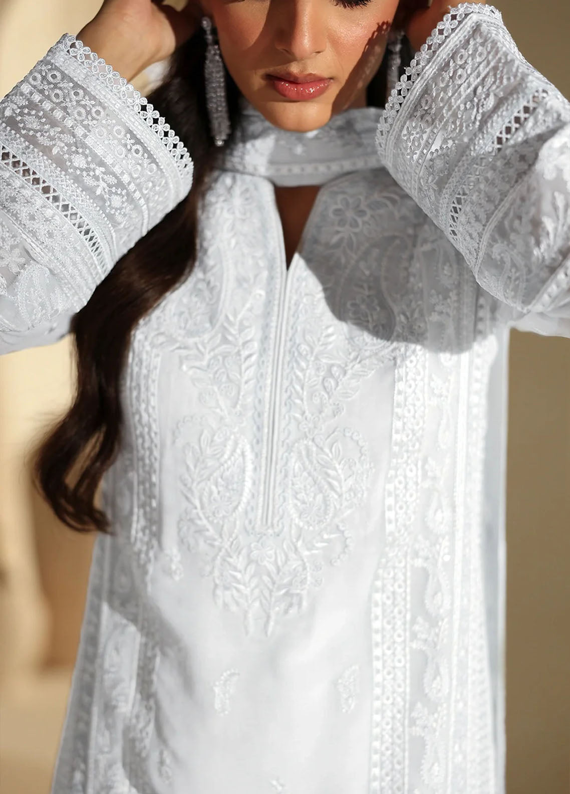 Luxè By Azure Embroidered Chiffon 3 Piece Unstitched Suit AZU25L D-ICE SERENITY Luxè By Azure Embroidered Chiffon 3 Piece Unstitched Suit AZU25L D-ICE SERENITY