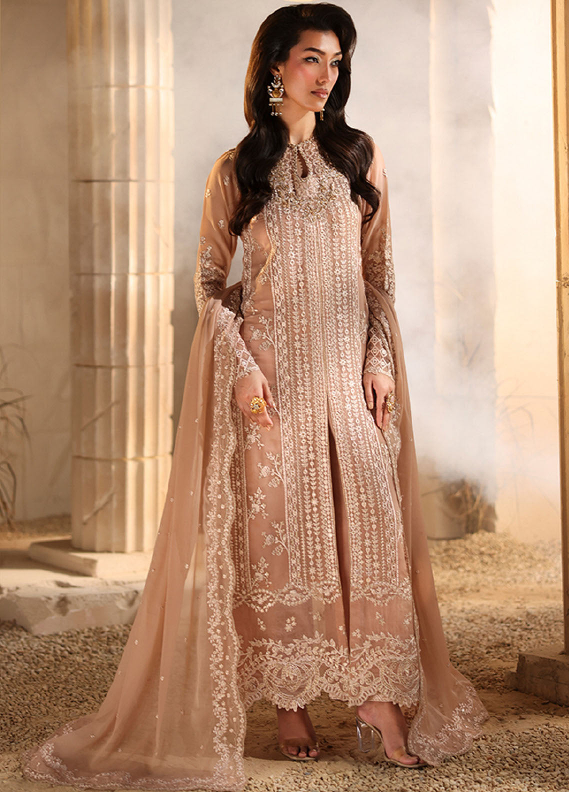 Luxè By Azure Embroidered Chiffon 3 Piece Unstitched Suit AZU25L D-LUEUR Luxè By Azure Embroidered Chiffon 3 Piece Unstitched Suit AZU25L D-LUEUR