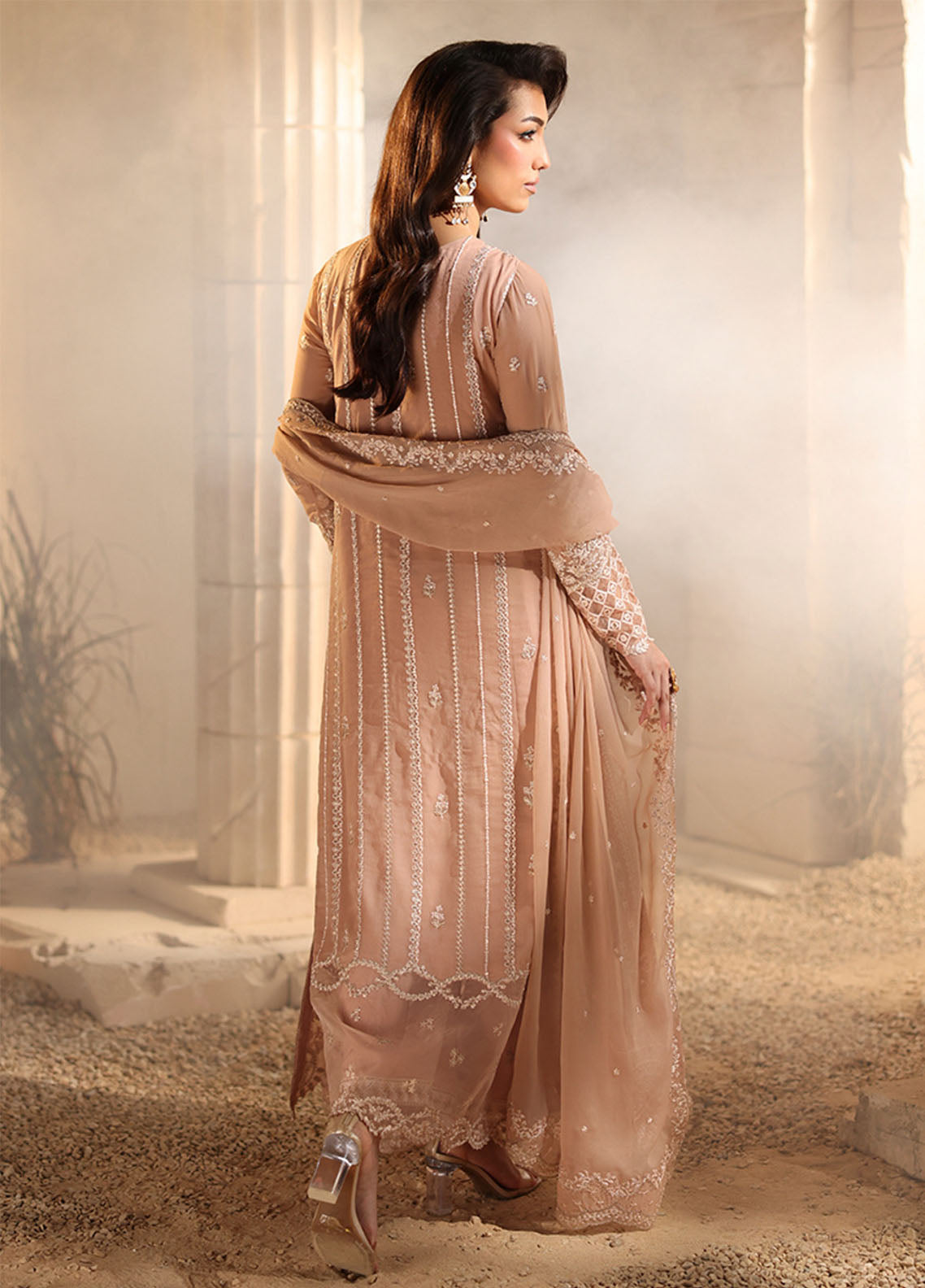 Luxè By Azure Embroidered Chiffon 3 Piece Unstitched Suit AZU25L D-LUEUR Luxè By Azure Embroidered Chiffon 3 Piece Unstitched Suit AZU25L D-LUEUR