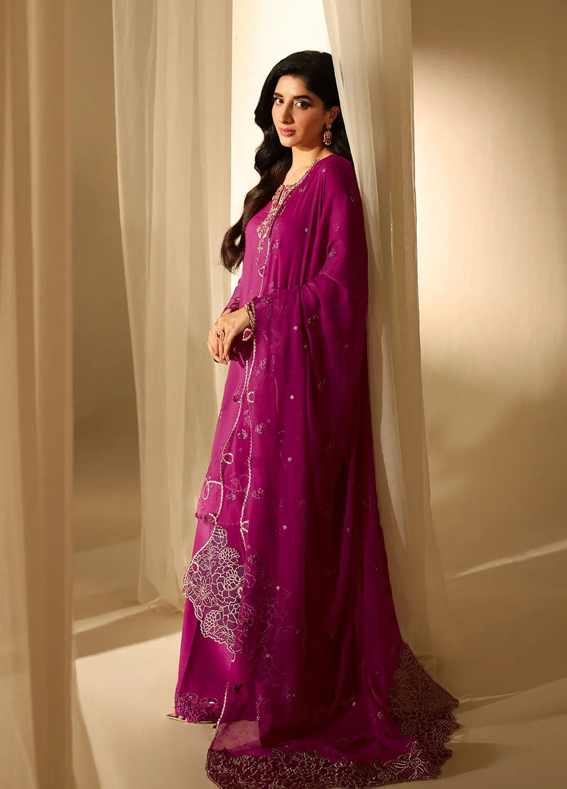 Luxè By Azure Embroidered Chiffon 3 Piece Unstitched Suit AZU25L D-MULBERRY MUSE Luxè By Azure Embroidered Chiffon 3 Piece Unstitched Suit AZU25L D-MULBERRY MUSE