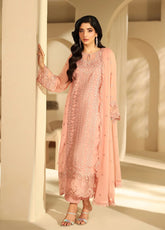 Luxè By Azure Embroidered Chiffon 3 Piece Unstitched Suit AZU25L D-ROSELLE