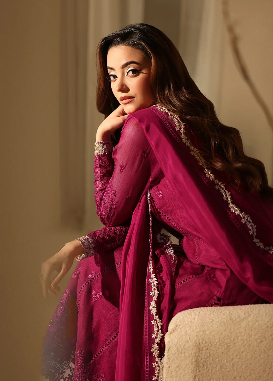 Luxè By Azure Embroidered Khaddi Net 3 Piece Unstitched Suit AZU25L D-BERRY ROYALE Luxè By Azure Embroidered Khaddi Net 3 Piece Unstitched Suit AZU25L D-BERRY ROYALE