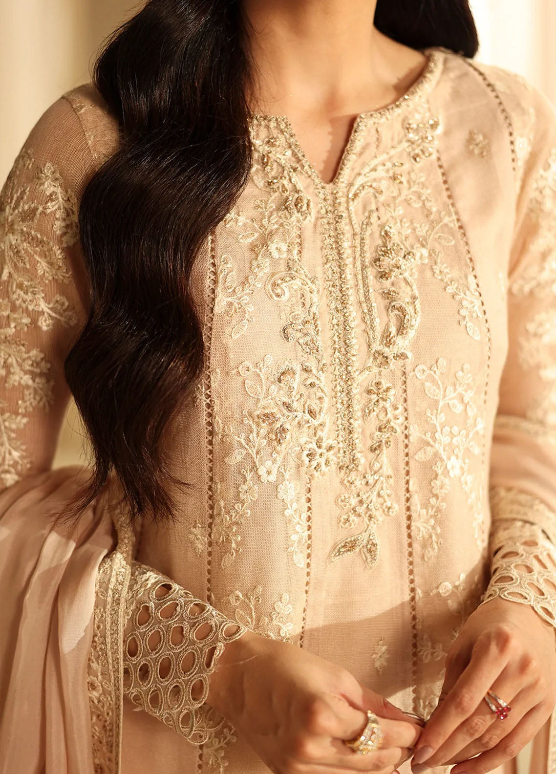 Luxè By Azure Embroidered Khaddi Net 3 Piece Unstitched Suit AZU25L D-HAZEL HARMONY Luxè By Azure Embroidered Khaddi Net 3 Piece Unstitched Suit AZU25L D-HAZEL HARMONY