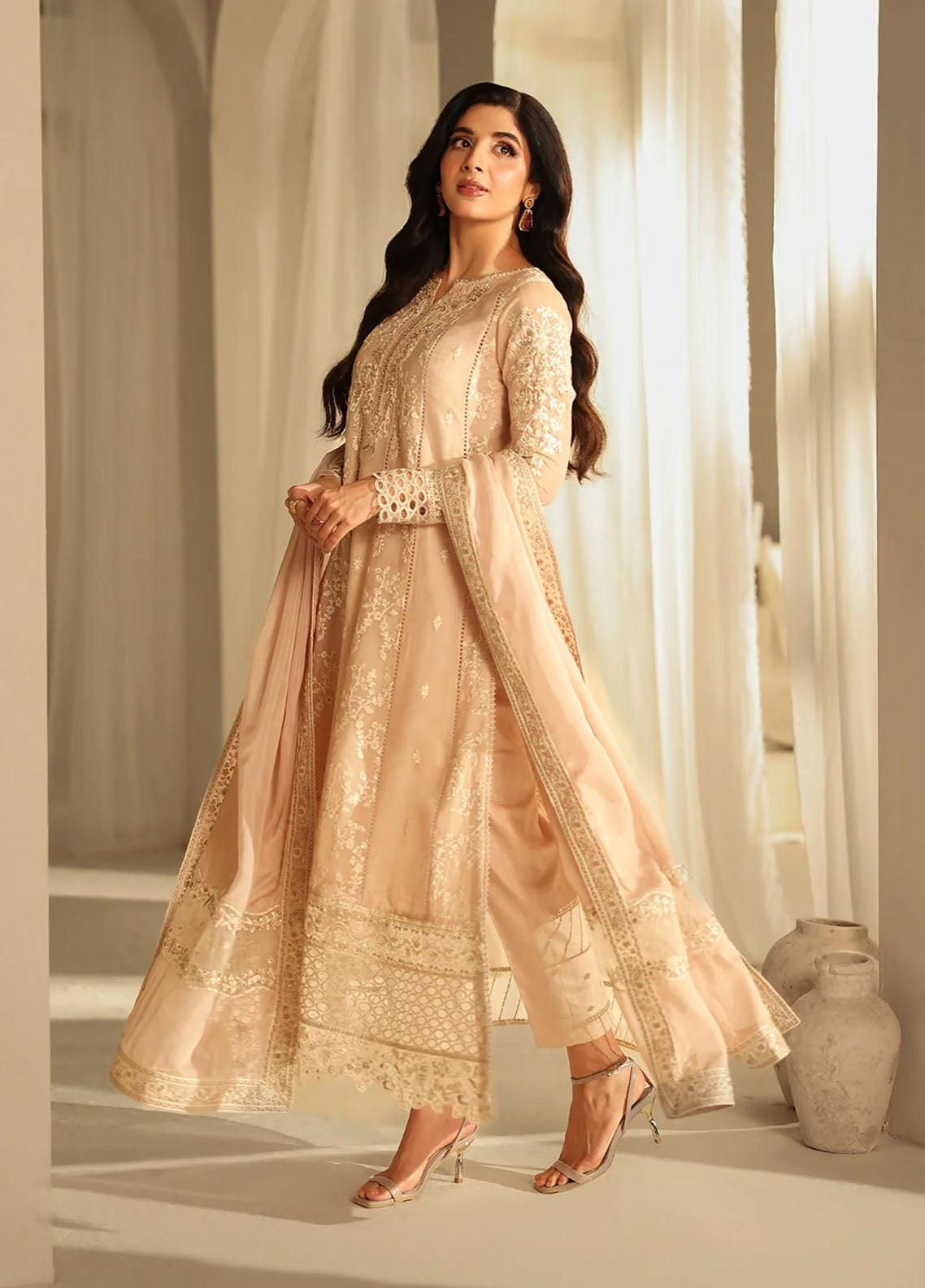 Luxè By Azure Embroidered Khaddi Net 3 Piece Unstitched Suit AZU25L D-HAZEL HARMONY Luxè By Azure Embroidered Khaddi Net 3 Piece Unstitched Suit AZU25L D-HAZEL HARMONY