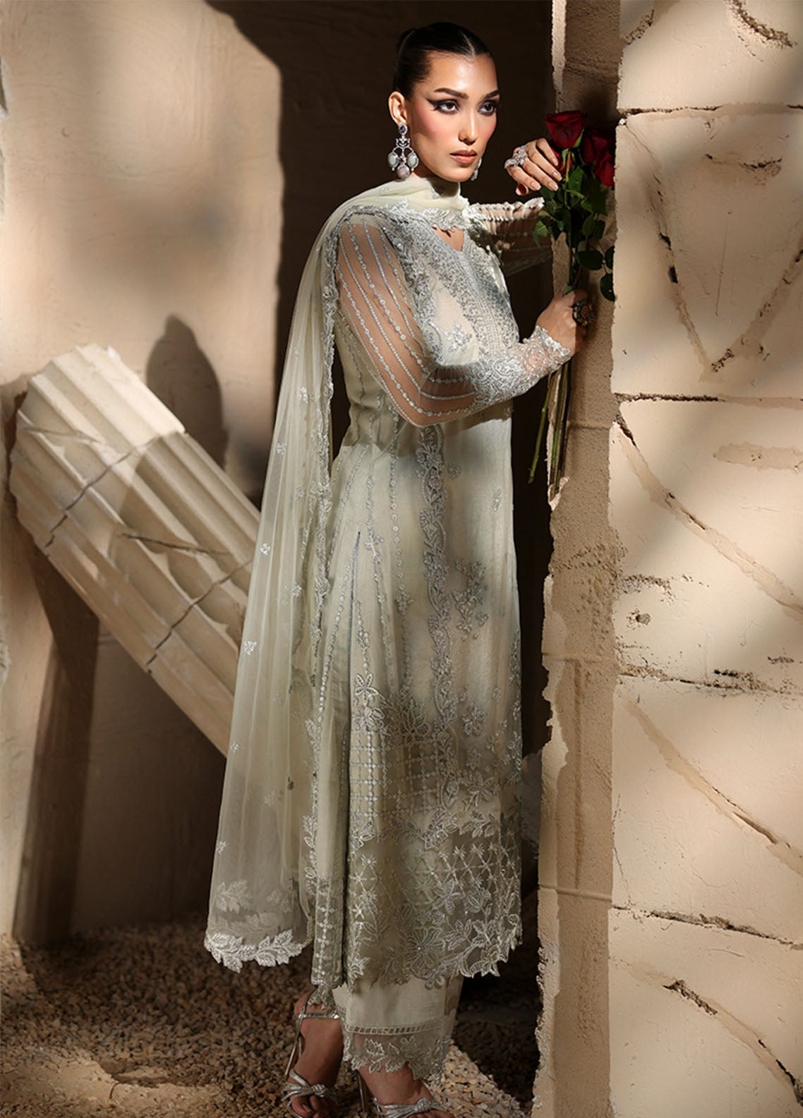 Luxè By Azure Embroidered Net 3 Piece Unstitched Suit AZU25L D-ELYSIAN Luxè By Azure Embroidered Net 3 Piece Unstitched Suit AZU25L D-ELYSIAN