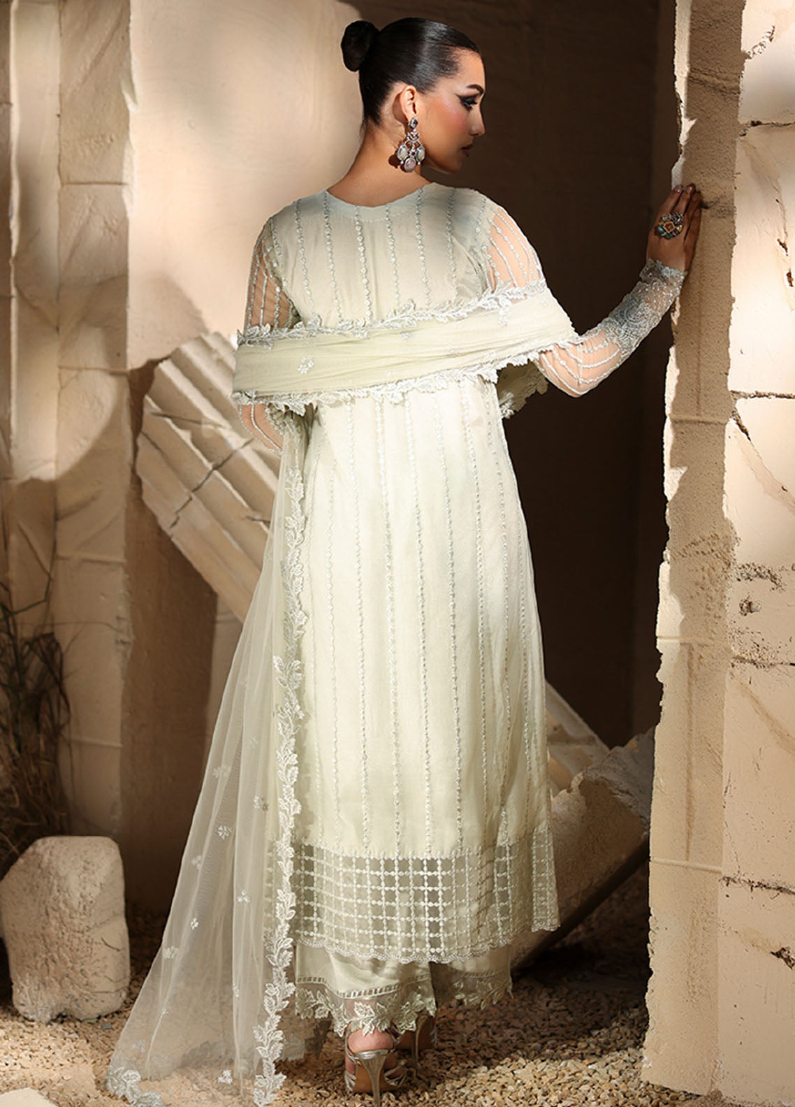 Luxè By Azure Embroidered Net 3 Piece Unstitched Suit AZU25L D-ELYSIAN Luxè By Azure Embroidered Net 3 Piece Unstitched Suit AZU25L D-ELYSIAN