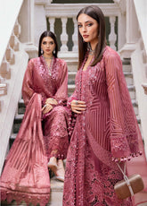Luxe By Maria B Embroidered Organza 3 Piece Unstitched Suit MB25LW WL-1304