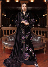 Luxe By Maria B Embroidered Velvet 3 Piece Unstitched Suit MB25LW WL-1306