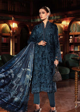 Luxe By Maria B Embroidered Velvet 3 Piece Unstitched Suit MB25LW WL-1310