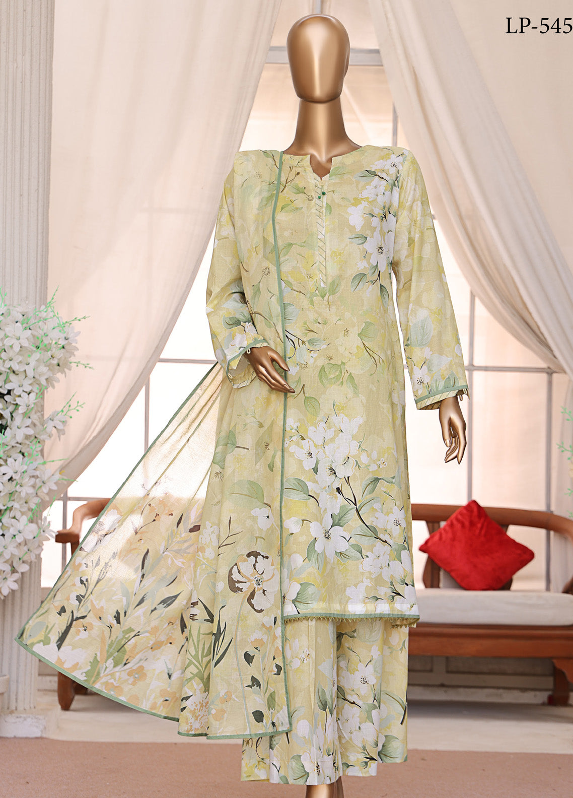 Luxe Prints By HZ Textile Printed Lawn 3 Piece Unstitched Suit HZ25LP LP-545 Luxe Prints By HZ Textile Printed Lawn 3 Piece Unstitched Suit HZ25LP LP-545