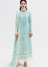 Luxe Serene By Imrozia Embroidered Georgette 3 Piece Unstitched Suit IM25LS D-S-1087 AQUA