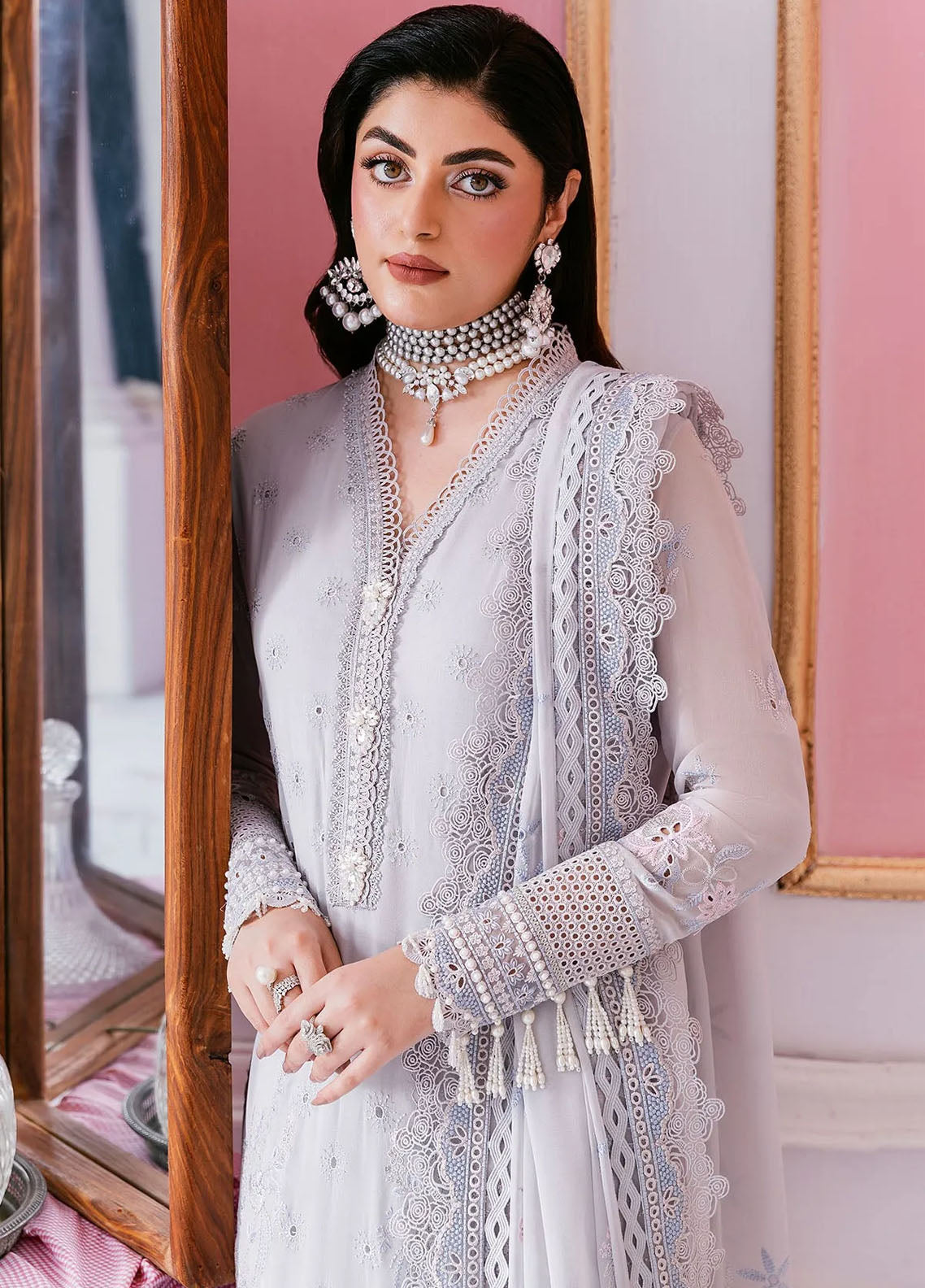 Luxe Serene By Imrozia Embroidered Georgette 3 Piece Unstitched Suit IM25LS D-S-1091 STONE Luxe Serene By Imrozia Embroidered Georgette 3 Piece Unstitched Suit IM25LS D-S-1091 STONE