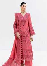 Luxe Serene By Imrozia Embroidered Georgette 3 Piece Unstitched Suit IM25LS D-S-1092 SALMON