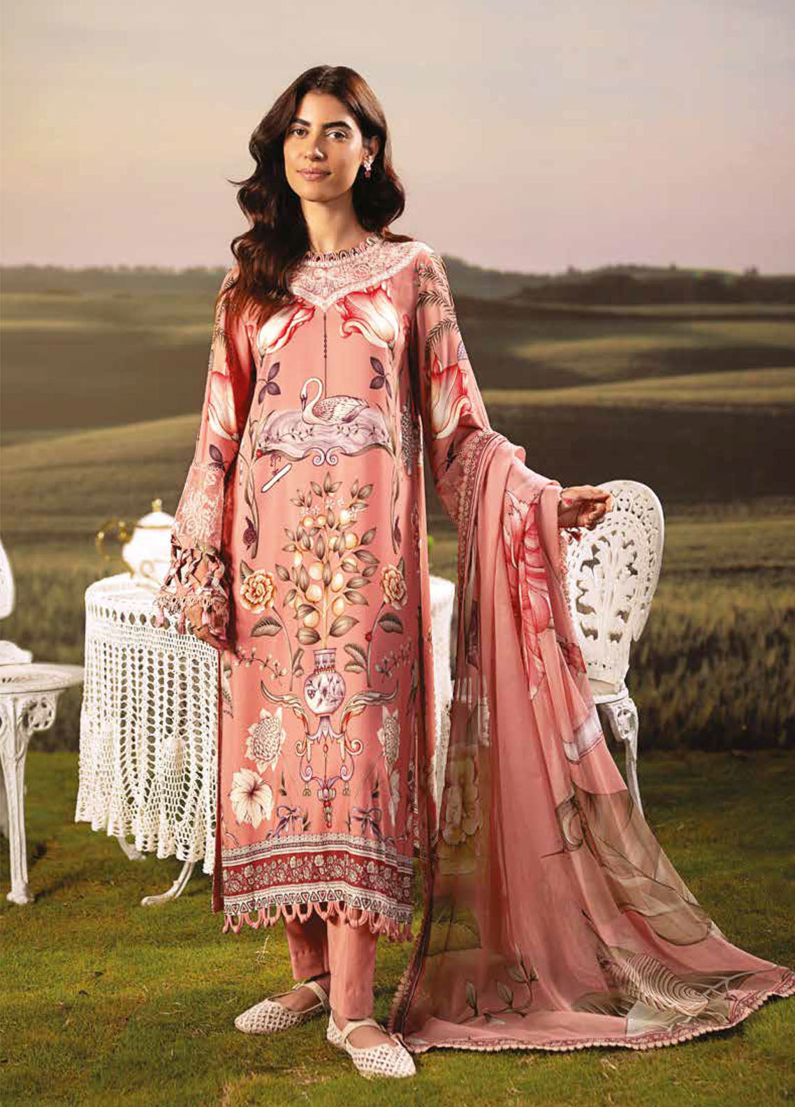 M Basic Fall Comes Home By Maria B Printed Lawn 3 Piece Unstitched Suit MB25FCH D-PFUS-4B M Basic Fall Comes Home By Maria B Printed Lawn 3 Piece Unstitched Suit MB25FCH D-PFUS-4B