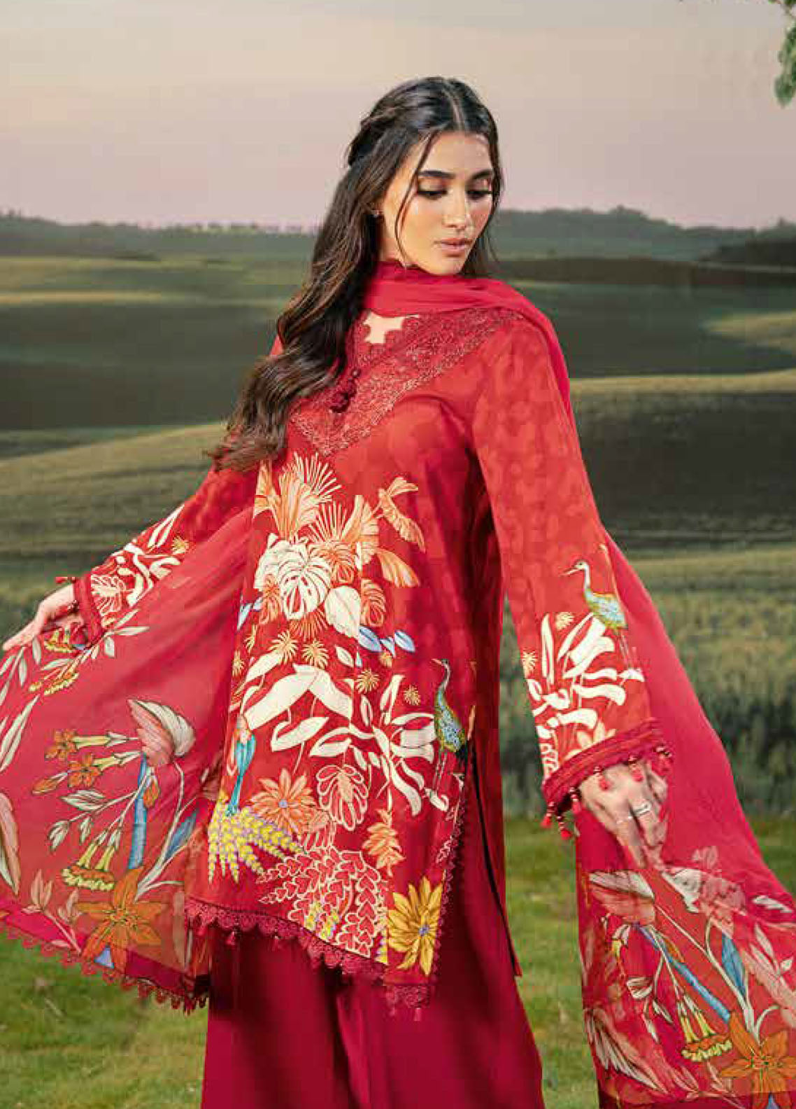 M Basic Fall Comes Home By Maria B Printed Lawn 3 Piece Unstitched Suit MB25FCH D-PFUS-5B M Basic Fall Comes Home By Maria B Printed Lawn 3 Piece Unstitched Suit MB25FCH D-PFUS-5B