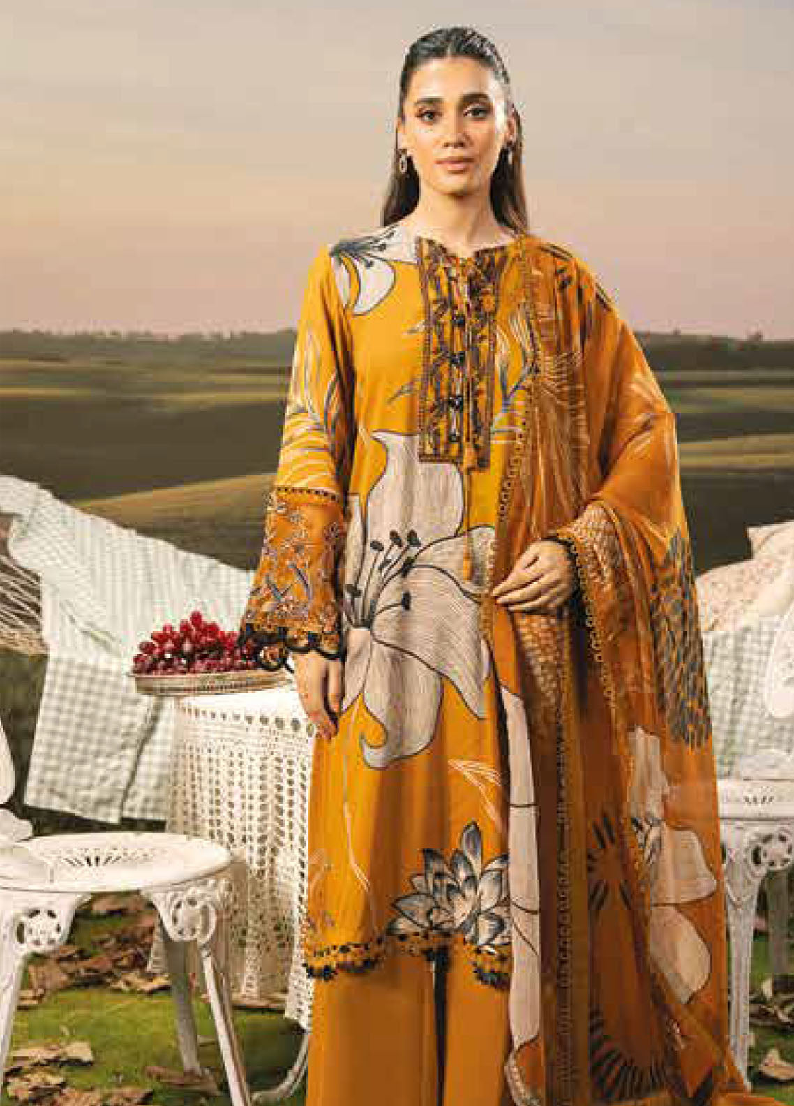 M Basic Fall Comes Home By Maria B Printed Lawn 3 Piece Unstitched Suit MB25FCH D-PFUS-8A M Basic Fall Comes Home By Maria B Printed Lawn 3 Piece Unstitched Suit MB25FCH D-PFUS-8A