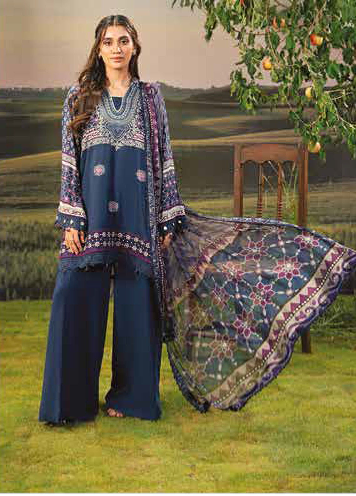 M Basic Fall Comes Home By Maria B Printed Lawn 3 Piece Unstitched Suit MB25FCH D-PFUS-9B M Basic Fall Comes Home By Maria B Printed Lawn 3 Piece Unstitched Suit MB25FCH D-PFUS-9B