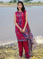 M Basics By Maria B Embroidered Lawn 3 Piece Unstitched Suit MB24M2 12B