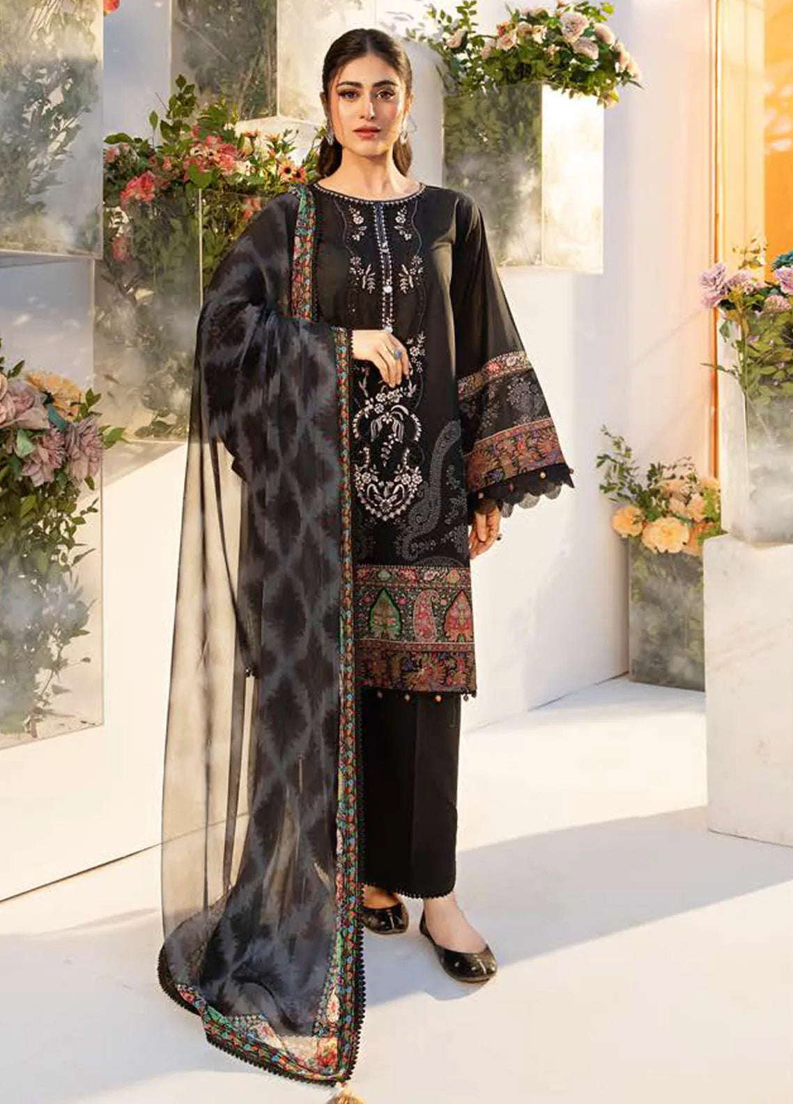 M Basics By Maria B Printed Lawn 3 Piece Unstitched Suit MB25MBL D-03 A M Basics By Maria B Printed Lawn 3 Piece Unstitched Suit MB25MBL D-03 A