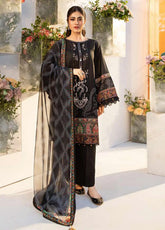 M Basics By Maria B Printed Lawn 3 Piece Unstitched Suit MB25MBL D-03 A