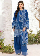 M Basics By Maria B Printed Lawn 3 Piece Unstitched Suit MB25MBL D-03 B