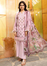 M Basics By Maria B Printed Lawn 3 Piece Unstitched Suit MB25MBL D-05 B