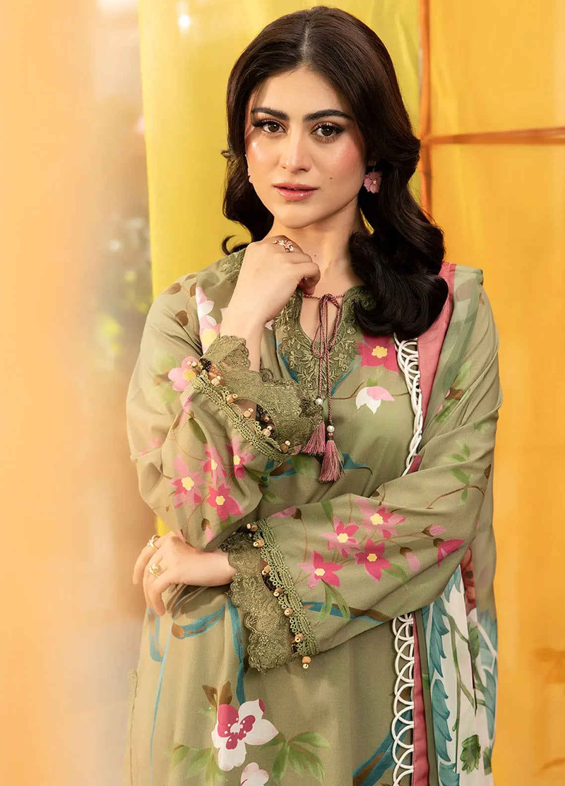 M Basics By Maria B Printed Lawn 3 Piece Unstitched Suit MB25MBL D-07 A M Basics By Maria B Printed Lawn 3 Piece Unstitched Suit MB25MBL D-07 A