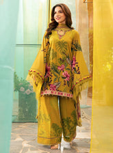 M Basics By Maria B Printed Lawn 3 Piece Unstitched Suit MB25MBL D-10 A
