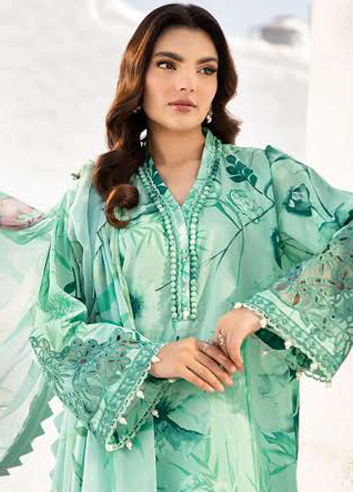 M Basics By Maria B Printed Lawn 3 Piece Unstitched Suit MB25MBL D-13 A M Basics By Maria B Printed Lawn 3 Piece Unstitched Suit MB25MBL D-13 A