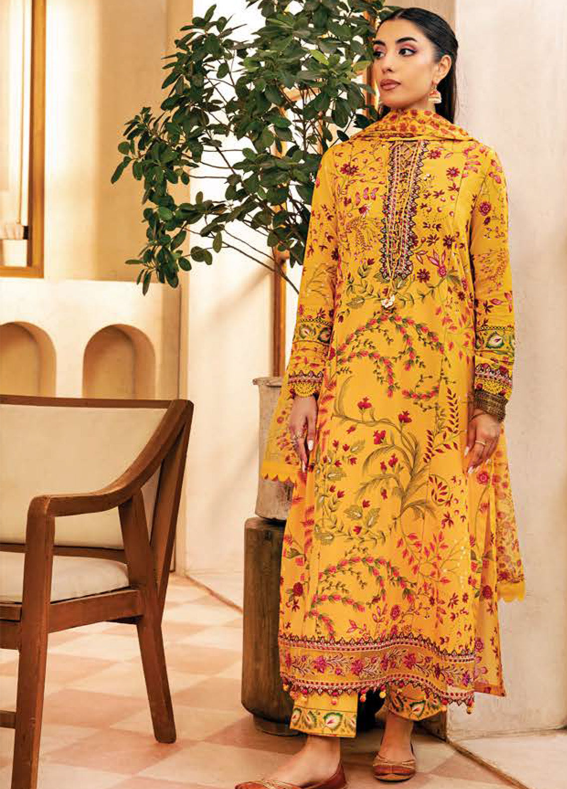 M Basics Eid Edit-II By Maria B Embroidered Lawn 3 Piece Unstitched Suit MB25EE-II D-12A M Basics Eid Edit-II By Maria B Embroidered Lawn 3 Piece Unstitched Suit MB25EE-II D-12A