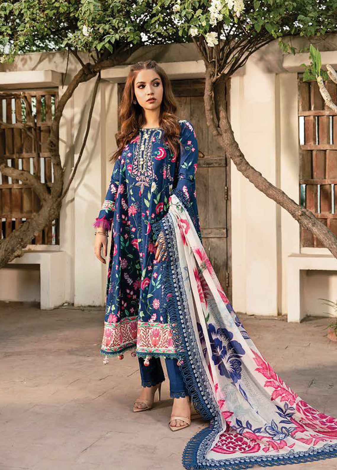 M Basics Eid Edit-II By Maria B Embroidered Lawn 3 Piece Unstitched Suit MB25EE-II D-1B M Basics Eid Edit-II By Maria B Embroidered Lawn 3 Piece Unstitched Suit MB25EE-II D-1B