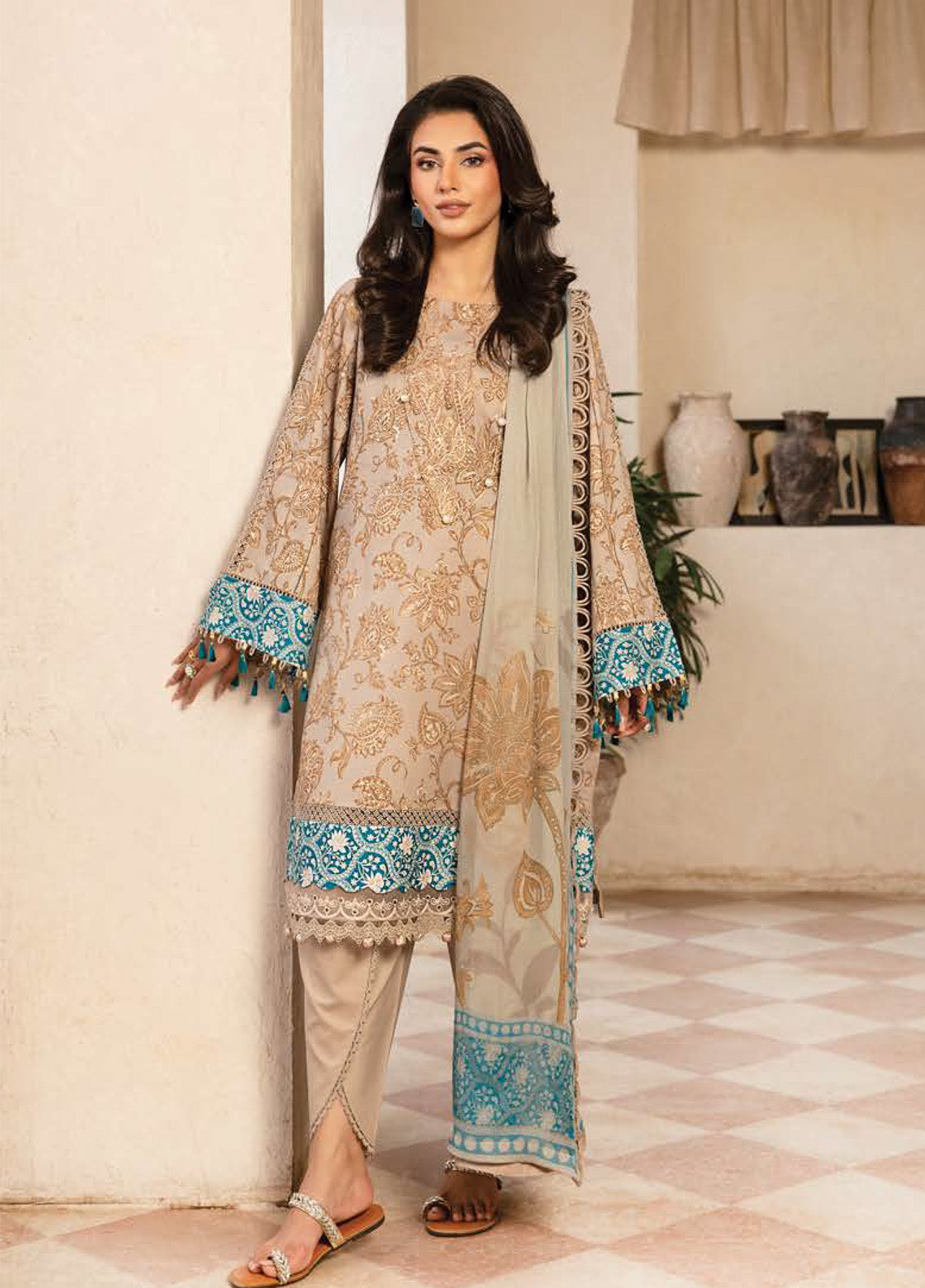 M Basics Eid Edit-II By Maria B Embroidered Lawn 3 Piece Unstitched Suit MB25EE-II D-9B M Basics Eid Edit-II By Maria B Embroidered Lawn 3 Piece Unstitched Suit MB25EE-II D-9B