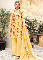 M Basics Elaheh By Maria B Printed Lawn 3 Piece Unstitched Suit MB25EMV1 D-06