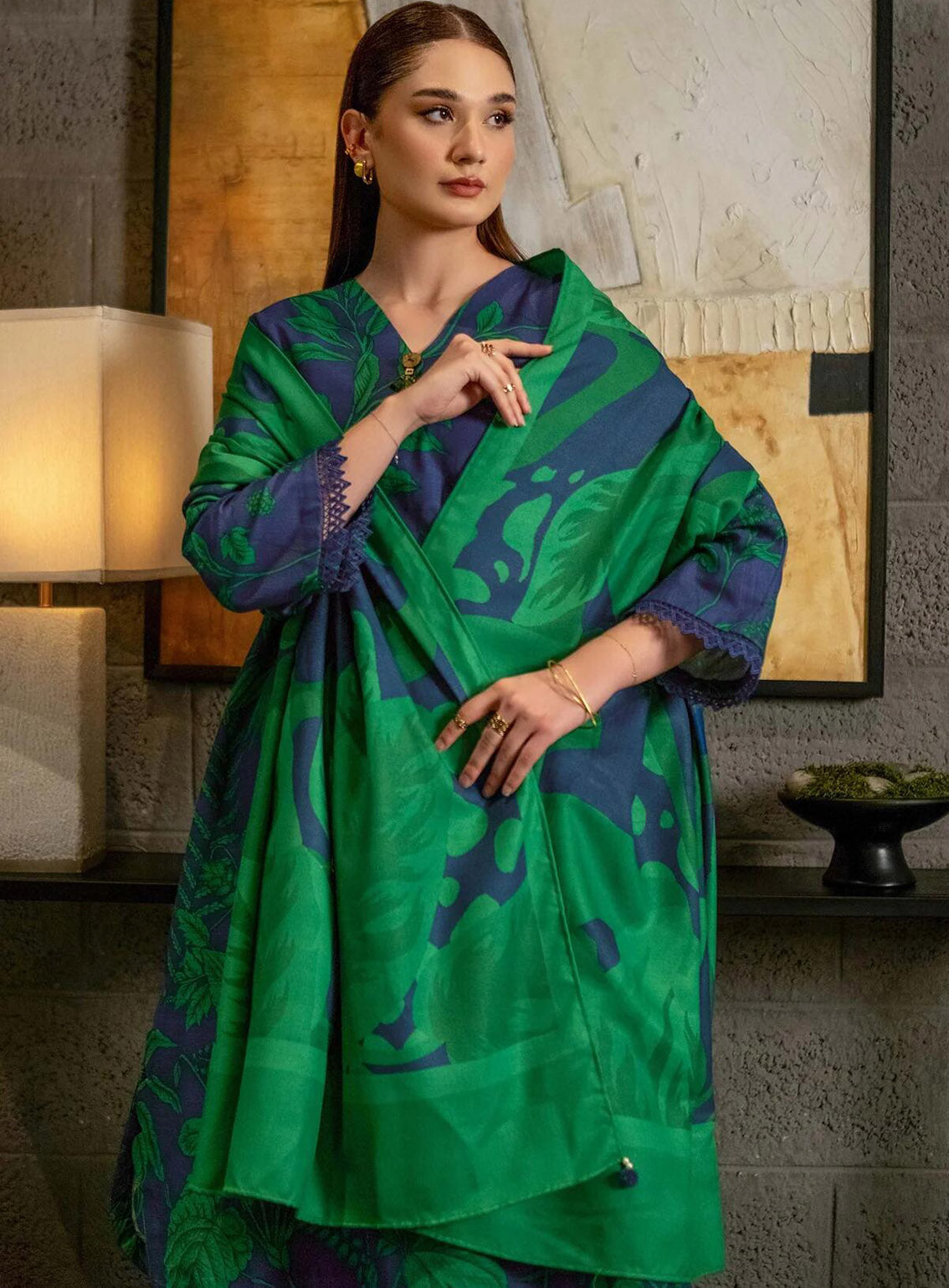M Basics Mirage By Maria B Printed Khaddar 3 Piece Unstitched Suit MB24MBM D-01B M Basics Mirage By Maria B Printed Khaddar 3 Piece Unstitched Suit MB24MBM D-01B