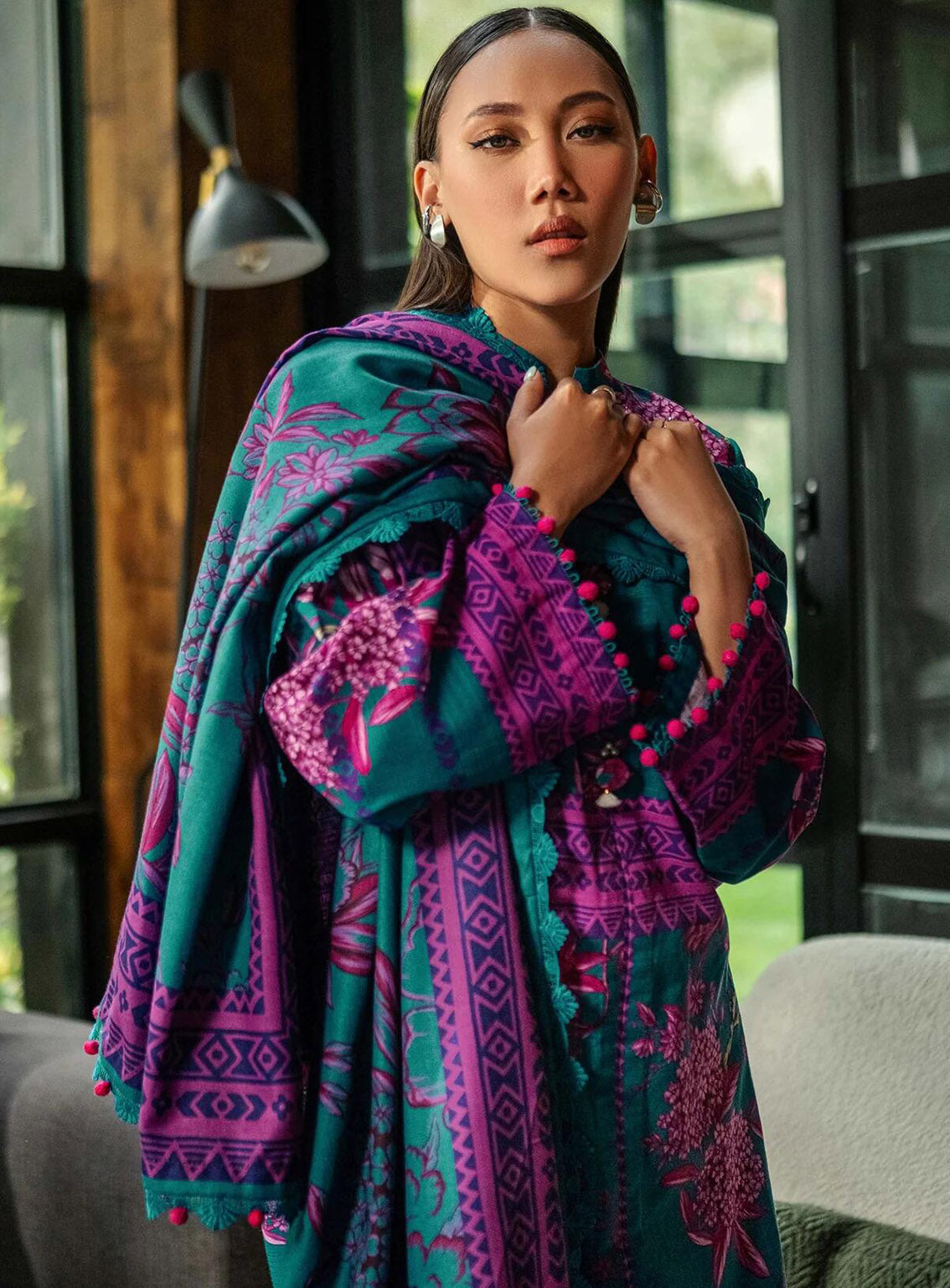 M Basics Mirage By Maria B Printed Khaddar 3 Piece Unstitched Suit MB24MBM D-03B M Basics Mirage By Maria B Printed Khaddar 3 Piece Unstitched Suit MB24MBM D-03B