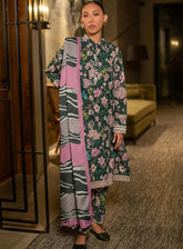 M Basics Mirage By Maria B Printed Khaddar 3 Piece Unstitched Suit MB24MBM D-04B