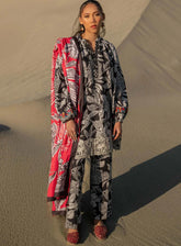 M Basics Mirage By Maria B Printed Khaddar 3 Piece Unstitched Suit MB24MBM D-09A