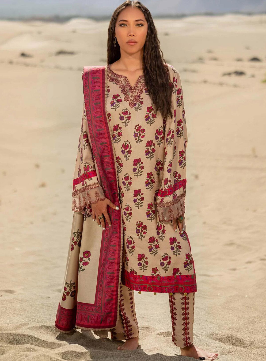 M Basics Mirage By Maria B Printed Linen 3 Piece Unstitched Suit MB24MBM D-02A M Basics Mirage By Maria B Printed Linen 3 Piece Unstitched Suit MB24MBM D-02A