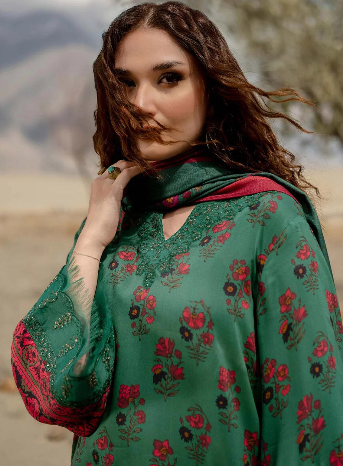 M Basics Mirage By Maria B Printed Linen 3 Piece Unstitched Suit MB24MBM D-02B M Basics Mirage By Maria B Printed Linen 3 Piece Unstitched Suit MB24MBM D-02B