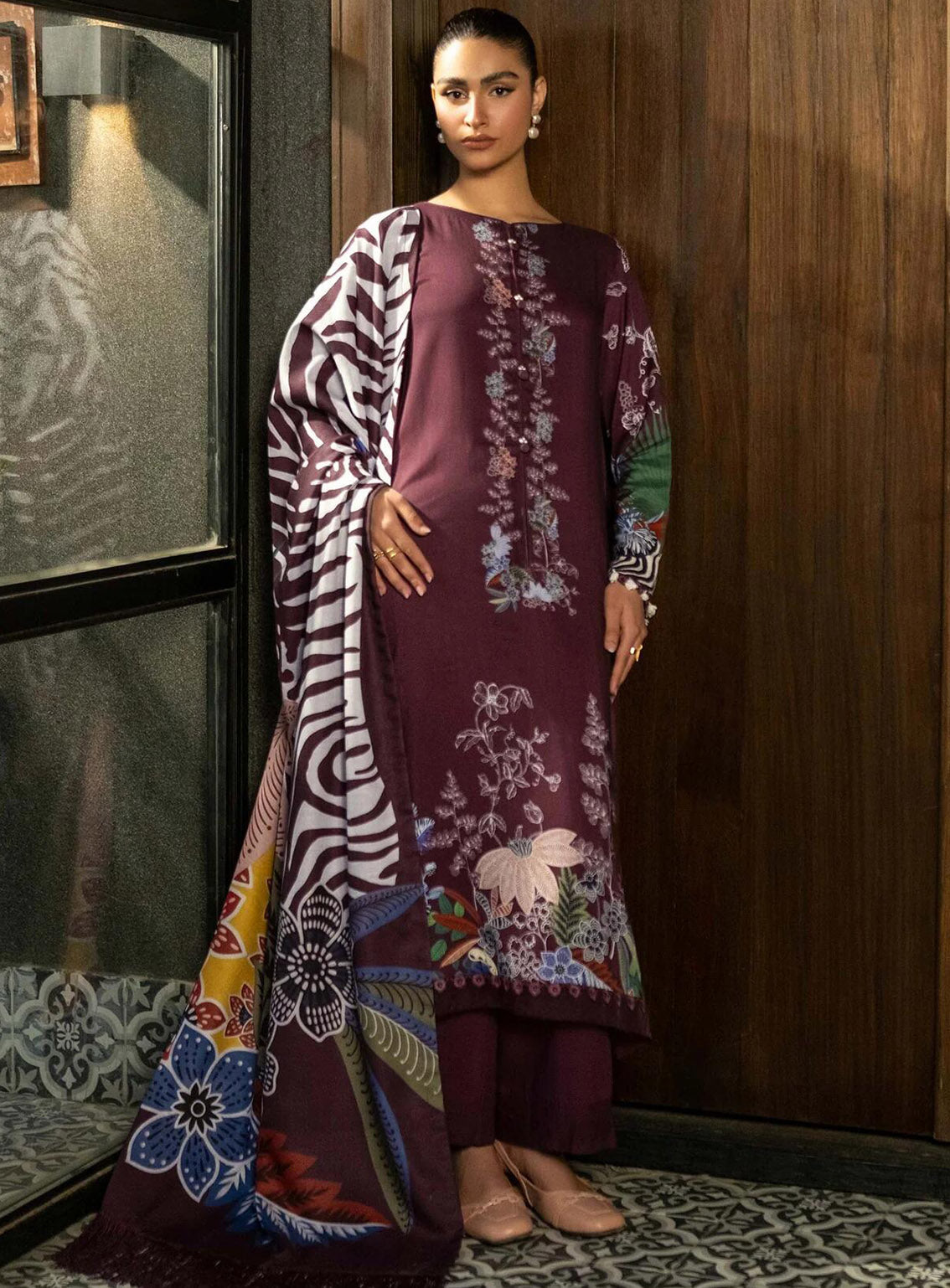 M Basics Mirage By Maria B Printed Linen 3 Piece Unstitched Suit MB24MBM D-12A M Basics Mirage By Maria B Printed Linen 3 Piece Unstitched Suit MB24MBM D-12A