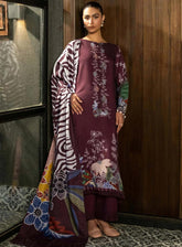 M Basics Mirage By Maria B Printed Linen 3 Piece Unstitched Suit MB24MBM D-12A