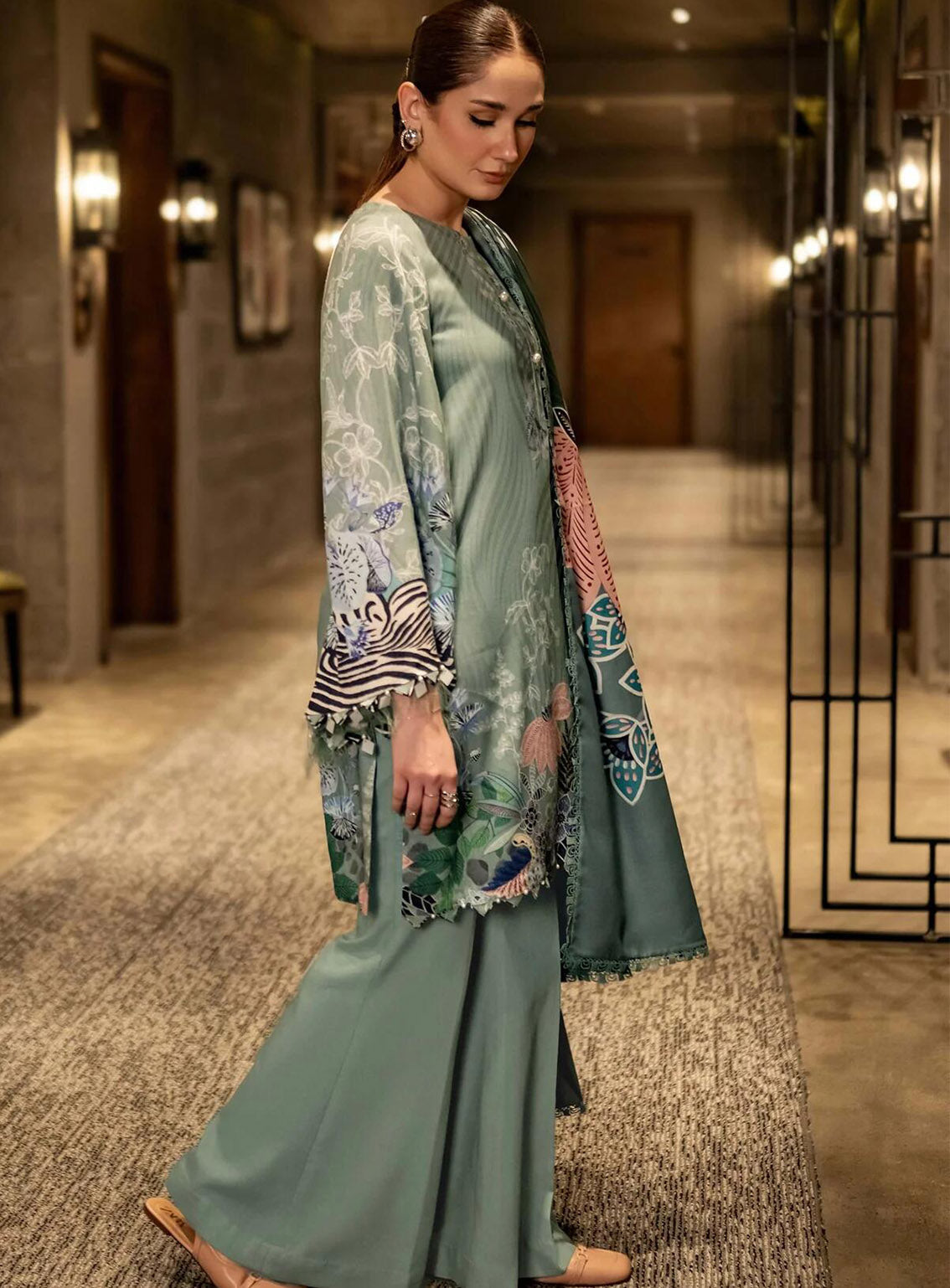 M Basics Mirage By Maria B Printed Linen 3 Piece Unstitched Suit MB24MBM D-12B M Basics Mirage By Maria B Printed Linen 3 Piece Unstitched Suit MB24MBM D-12B