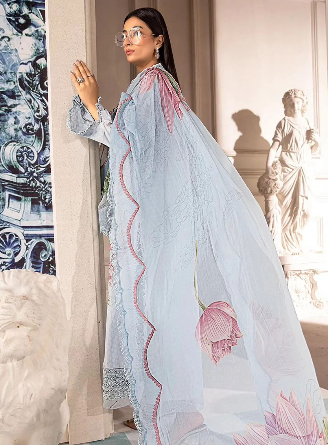 M Prints By Maria B Eid Embroidered Lawn 3 Piece Unstitched Suit MB24E2 1B M Prints By Maria B Eid Embroidered Lawn 3 Piece Unstitched Suit MB24E2 1B