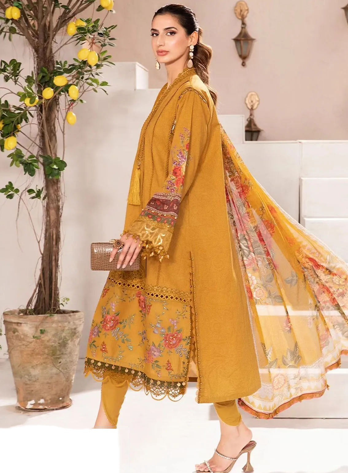 M Prints By Maria B Eid Embroidered Lawn 3 Piece Unstitched Suit MB24E2 2A M Prints By Maria B Eid Embroidered Lawn 3 Piece Unstitched Suit MB24E2 2A
