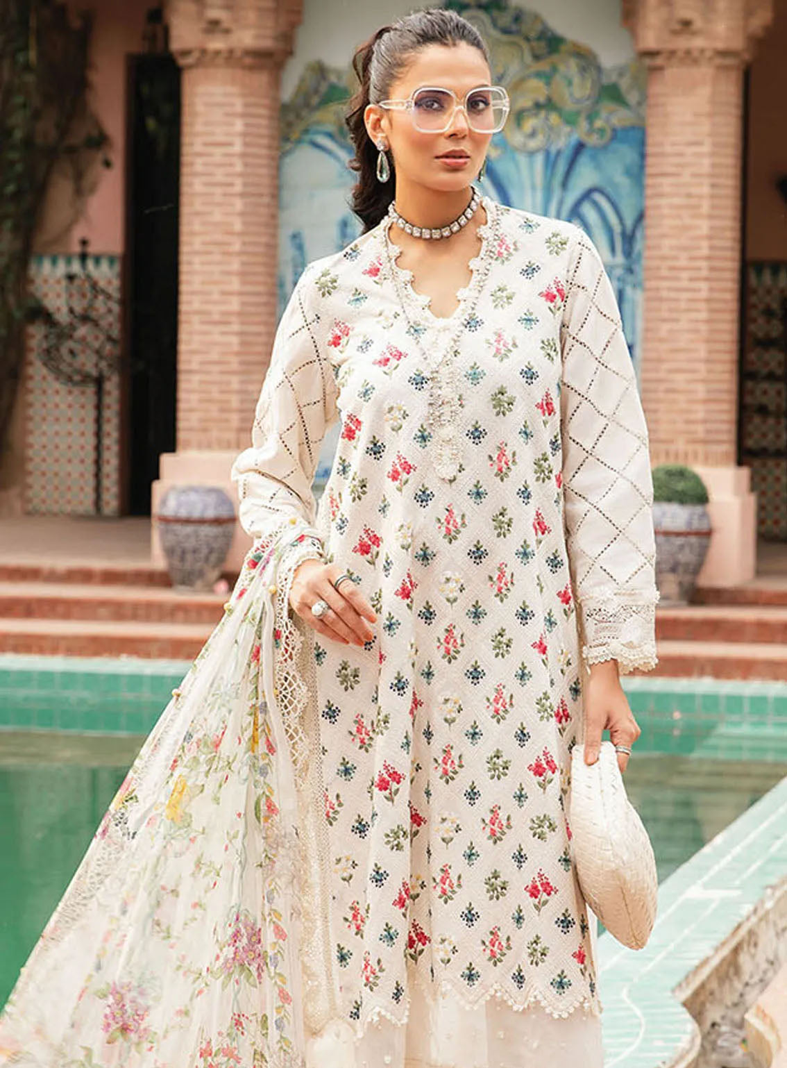 M Prints By Maria B Eid Embroidered Lawn 3 Piece Unstitched Suit MB24E2 3A M Prints By Maria B Eid Embroidered Lawn 3 Piece Unstitched Suit MB24E2 3A