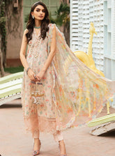 M Prints By Maria B Eid Embroidered Lawn 3 Piece Unstitched Suit MB24E2 3B