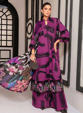 M Prints By Maria B Eid Embroidered Lawn 3 Piece Unstitched Suit MB24E2 5B