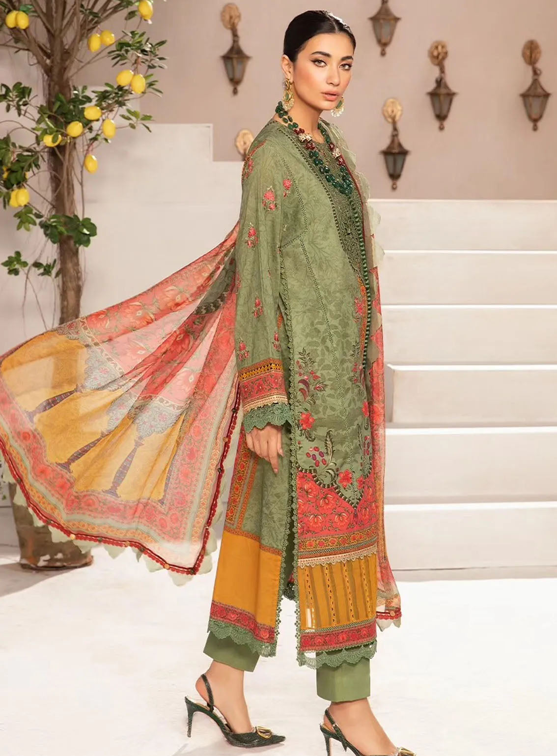 M Prints By Maria B Eid Embroidered Lawn 3 Piece Unstitched Suit MB24E2 6A M Prints By Maria B Eid Embroidered Lawn 3 Piece Unstitched Suit MB24E2 6A